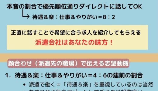 看護師の派遣の志望動機の書き方と例文！待遇＆楽：仕事＆やりがい＝8：2