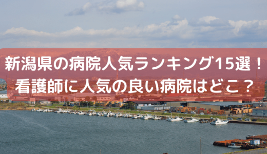 新潟県の病院人気ランキング15選！看護師に人気の良い病院はどこ？